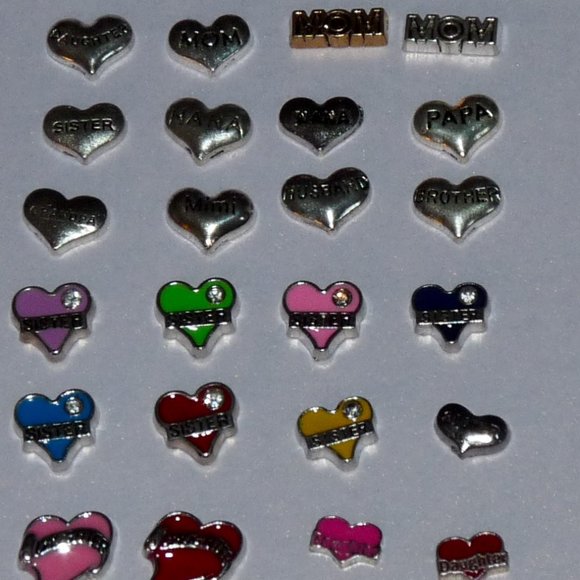 💟 - 350pcs Floating Locket Charms Assorted Mix - Picture 10 of 16